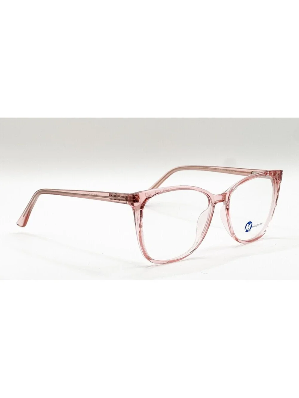 Modern Immense Pink Crystal Rectangle Authentic Eyeglass Frames 55-16-145